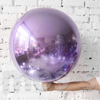 Фольгированный шар Лиловая 3D Сфера