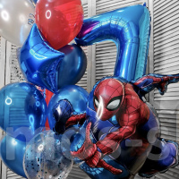 Воздушные шары на день рождения Человек - паук на 7 лет