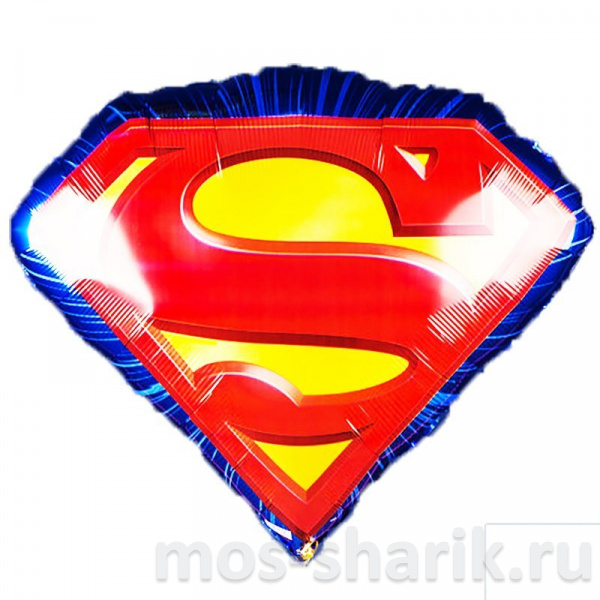 Фольгированный шар Знак Супермена, 89 см