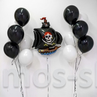 Композиция из шаров Пиратский корабль