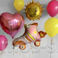 Набор воздушных шаров на день рождения на 6 лет