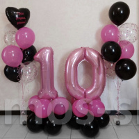 Воздушные шары с цифрами на день рождения