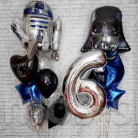 Воздушные шары на день рождения мальчику Звёздные войны на 6 лет