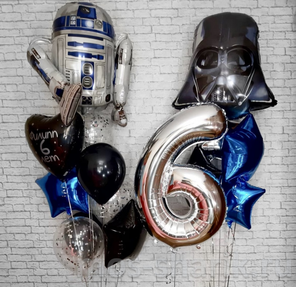 Воздушные шары на день рождения мальчику «Звёздные войны»