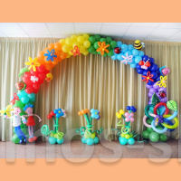 Тематическая арка из шаров в детский сад