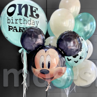Воздушные шары на день рождения Микки Маус на 1 годик