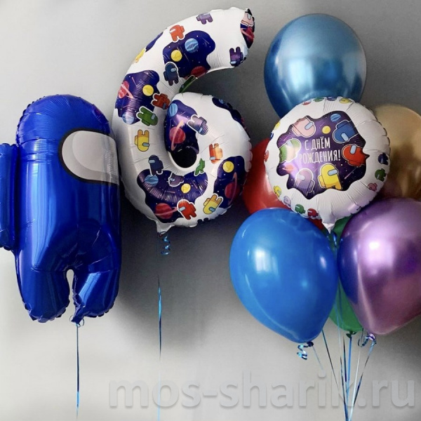 Детские воздушные шары на день рождения Амонг Ас