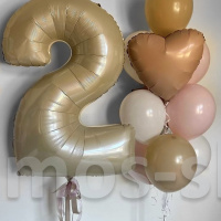Воздушные шары с цифрой в стиле Бохо
