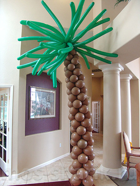 Пальма из шариков