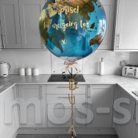 Большой шар Bubble с индивидуальной надписью Земля