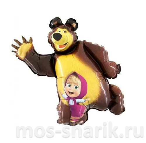 Фольгированный шар Маша и Медведь, 89 см