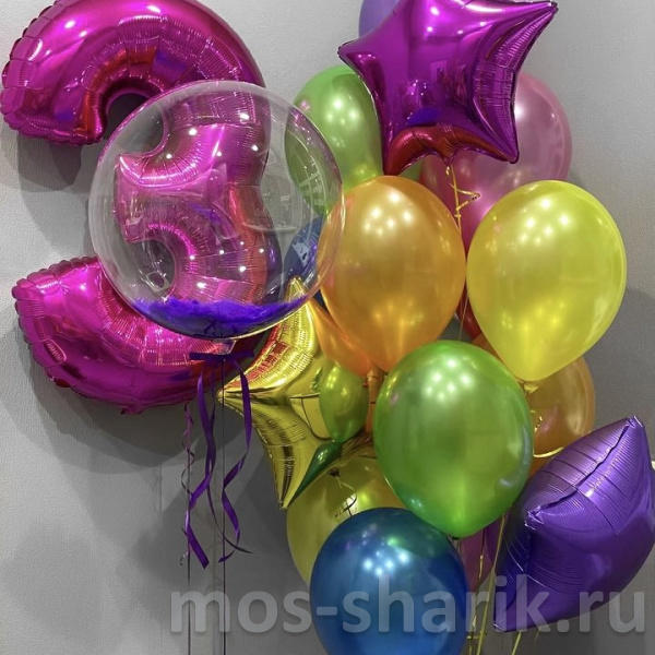 Разноцветные шары на день рождения ребёнка