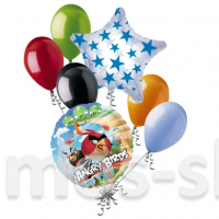 Букет воздушных шаров с гелием Angry Birds