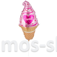 Мини-шар на палочке Розовое мороженное