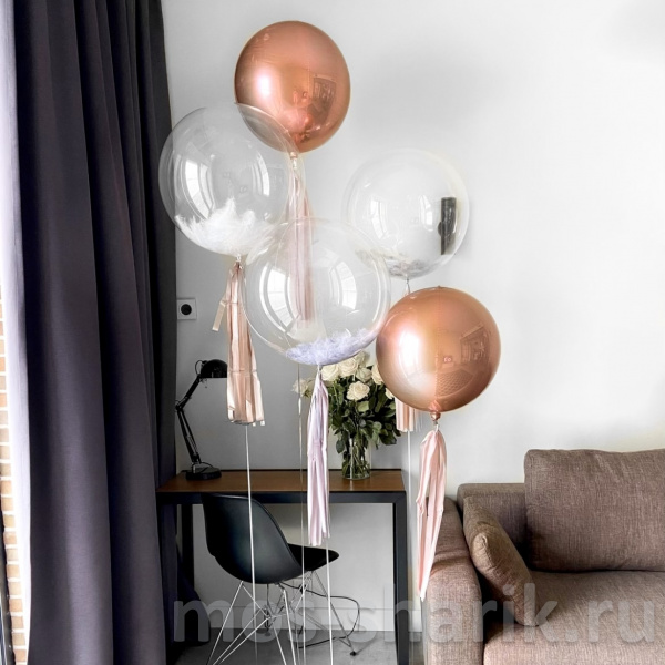 Воздушные шарики с гелием Bubbles и сферы