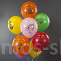 Шарики на День рождения Майнкрафт с поздравительной надписью
