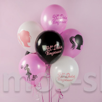 Стильные шарики с гелием Барби на День рождения