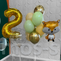 Воздушные шары на день рождения Лисёнок
