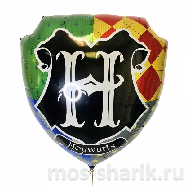 Фольгированный шар с гелием "Герб Хогвартса"