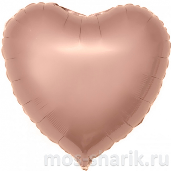 Большой фольгированное шар-сердце без рисунка, 81 см (гелий)