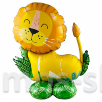 Напольная фольгированная шар-фигура Лев
