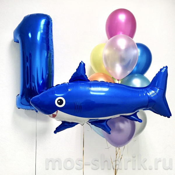 Композиция из воздушных шаров "Shark"