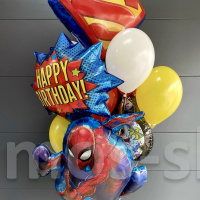 Воздушные шары на день рождения в стиле Человек - Паук