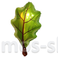 Фольгированный шар Лист дубовый зеленый