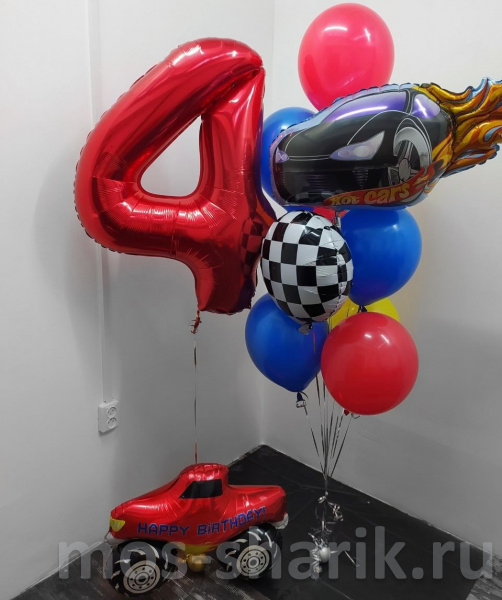 Воздушные шары на день рождения «Машинки»