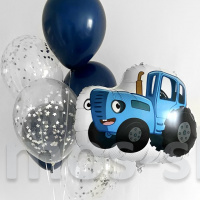 Тематический набор шаров Синий трактор