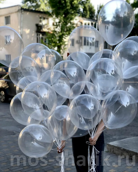 Прозрачные латексные шары, 30 см