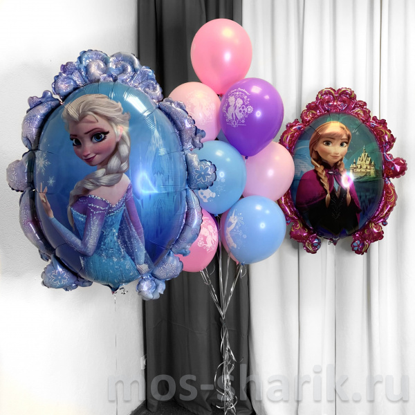 Воздушные шары в стиле «Холодное сердце»