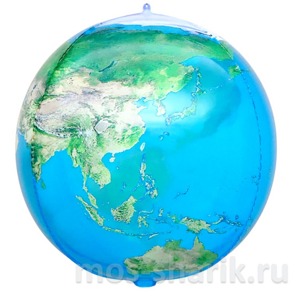 Фольгированный шар 3D сфера Планета Земля, 56 см