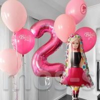 Набор воздушных шаров на день рождения Кукла Барби