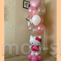 Hello Kitty с букетом шаров