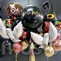 Композиция из шаров для детского праздника Гарри Поттер