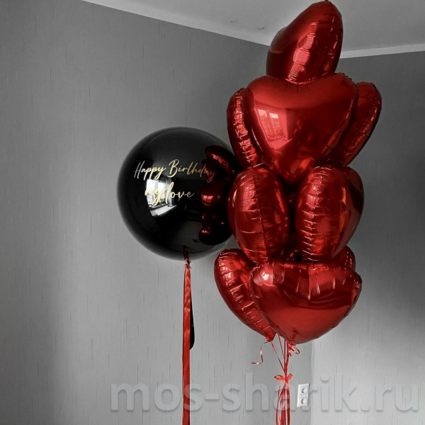 Воздушные шары для праздника Романтика