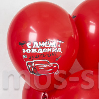 Красные латексные шары в стиле Тачки