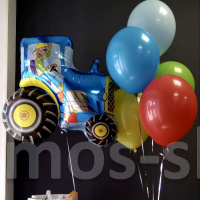 Воздушные шары для детского праздника Синий трактор