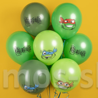 Латексные зеленые шары Черепашки Ниндзя
