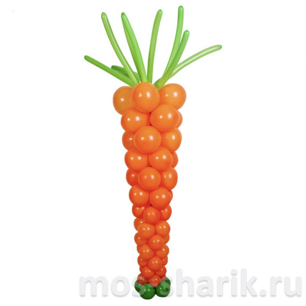 Фигура из шаров Морковка