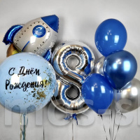 Набор воздушных шаров на день рождения в космическом стиле