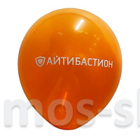 Печать лого на оранжевом шаре