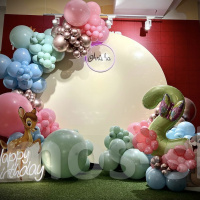 Фотозона из шаров на детский день рождения