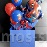 Коробка-сюрприз с шарами Человек - Паук