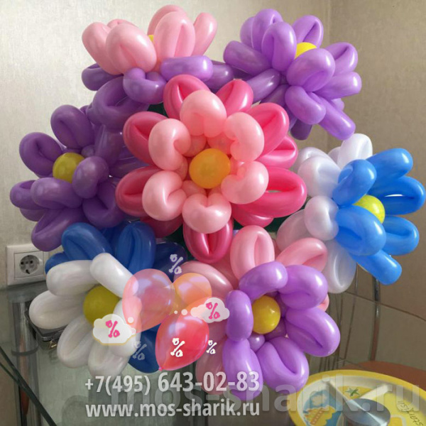 Оригинальный букет цветов из шариков