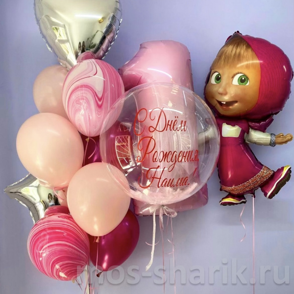 Воздушные шары на день рождения Поздравление от Маши
