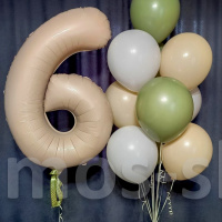 Воздушные шары на день рождения Нежный на 6 лет