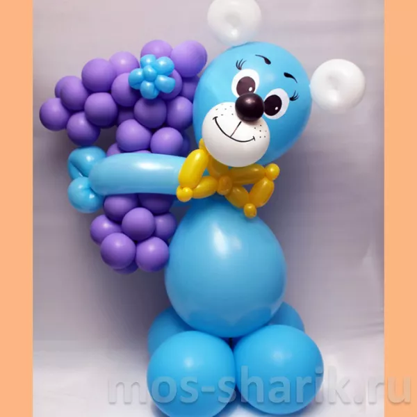 МИШКА ИЗ ШАРОВ фигурки из шариков Balloon Teddy Bear DIY TUTORIAL como hacer ositos con globos