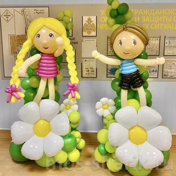 Фигуры из воздушных шаров купить в Москве, цена фигурок и кукол из надувных шариков